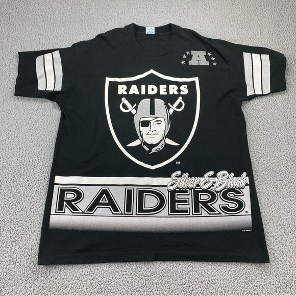 NFL Other - Vintage Raiders 1994 Salem Sportswear Single Stitch Men AOP T-Shirt  |  Size: XL